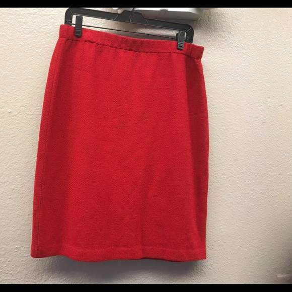 St. John Dresses & Skirts - St. John Collection size 12 knit red skirt